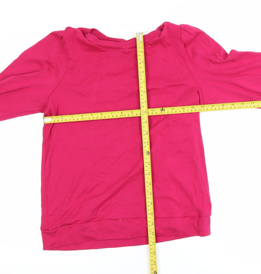 Womens UK Size S Hush Pink Basic T-Shirt