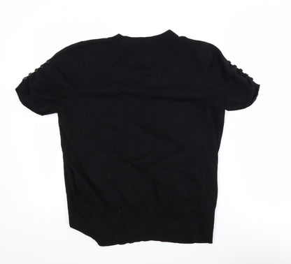 Womens UK Size 20 BHS Black Basic T-Shirt