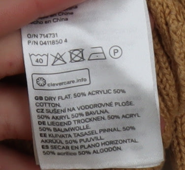 Womens UK Size 12 H&M Beige Pullover Jumper