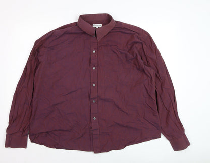 Mens UK Collar Size 17.5 Woods & Gray Smart Red  Dress Shirt