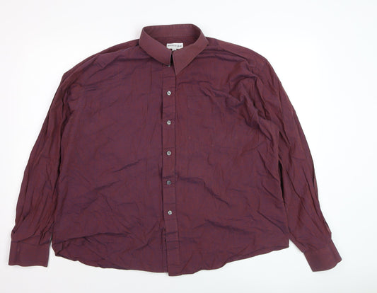 Mens UK Collar Size 17.5 Woods & Gray Smart Red  Dress Shirt