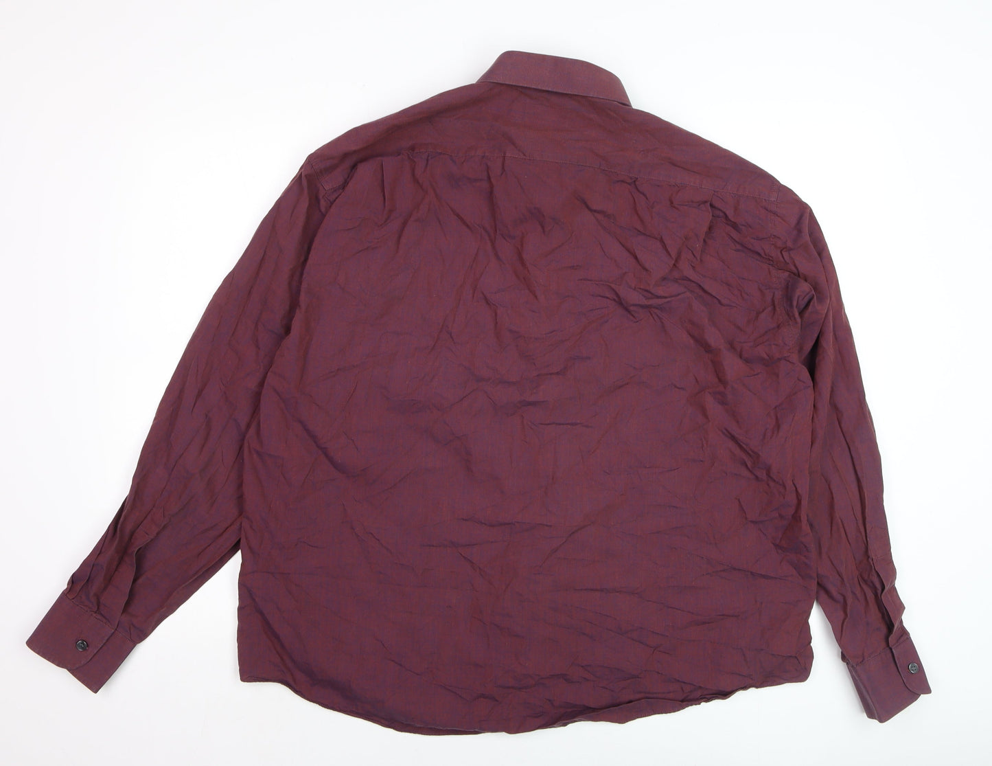 Mens UK Collar Size 17.5 Woods & Gray Smart Red  Dress Shirt