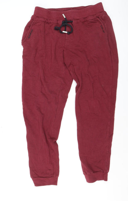 Womens UK Size M The Kooples Regular Fit Jogger Red Trousers
