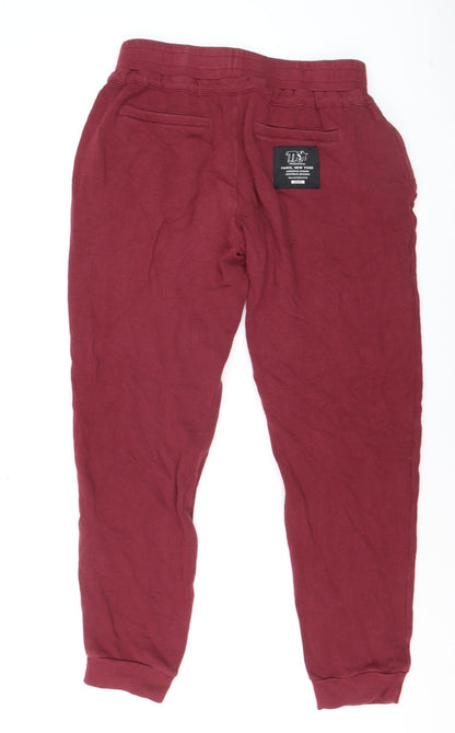 Womens UK Size M The Kooples Regular Fit Jogger Red Trousers