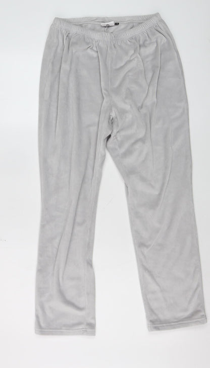 Admas Women Grey Fleece Pyjama Pants S Winter Lounge Trousers
