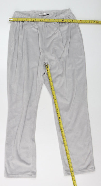 Admas Women Grey Fleece Pyjama Pants S Winter Lounge Trousers