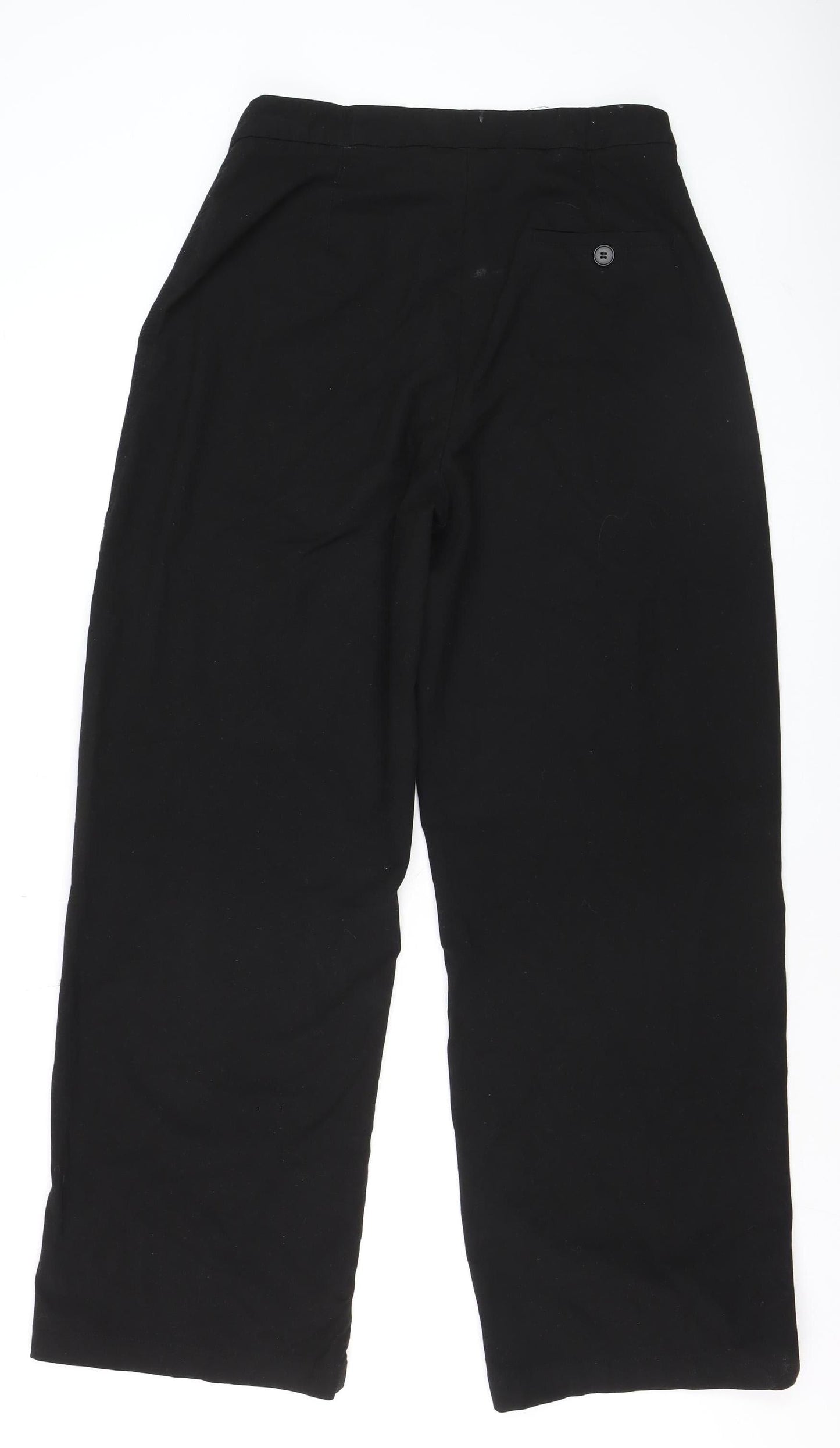 Mens UK Size L Bershka Slim Fit Casual Workwear Black Trousers
