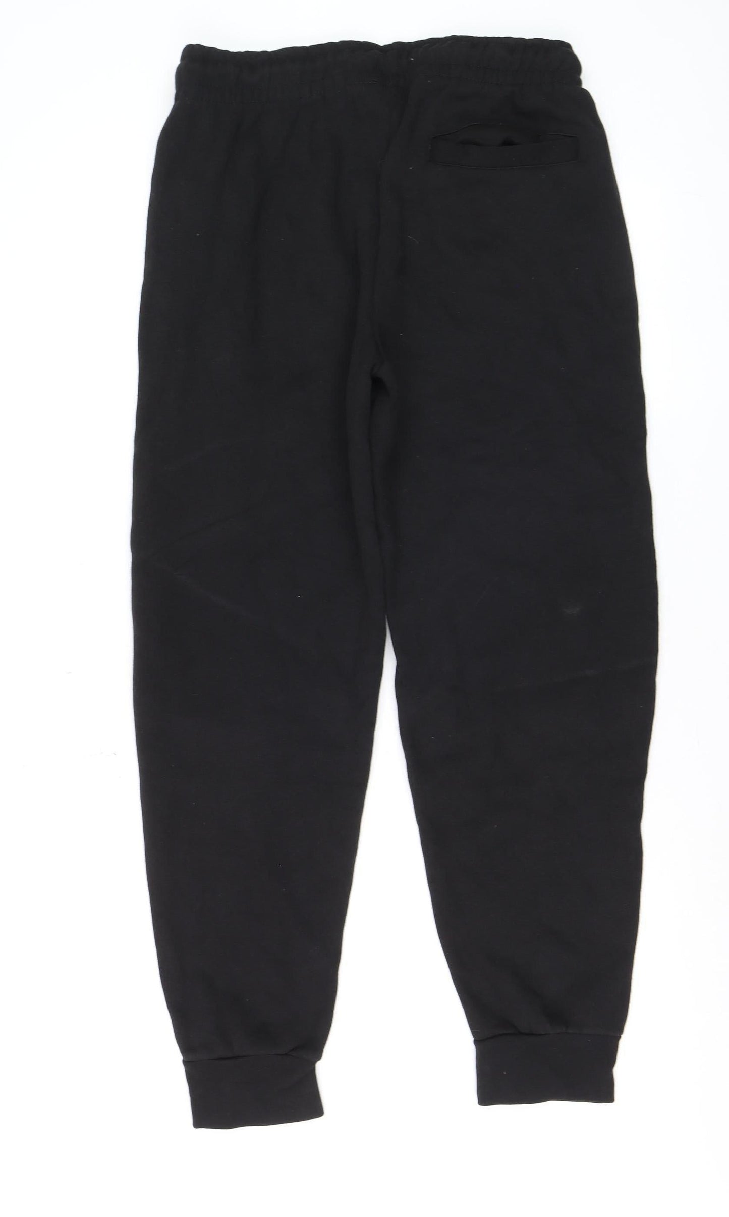 Mens UK Size M NICCE Regular Fit Jogger Black Trousers