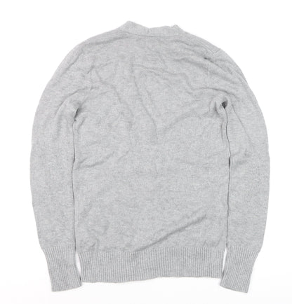 Womens UK Size XS Hollister Grey Cardigan Jumper