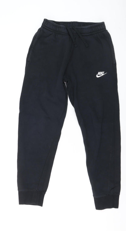 Womens UK Size S Nike Regular Fit Jogger Black Trousers