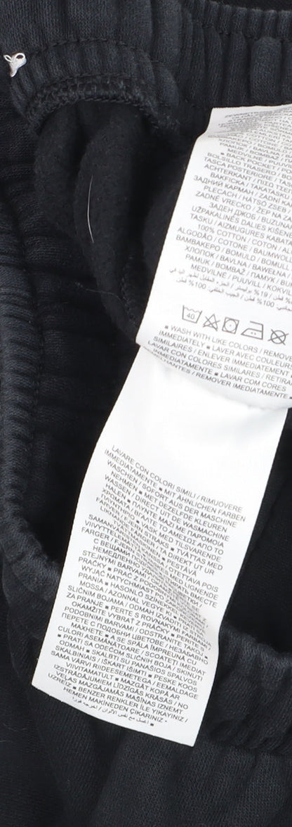 Womens UK Size S Nike Regular Fit Jogger Black Trousers