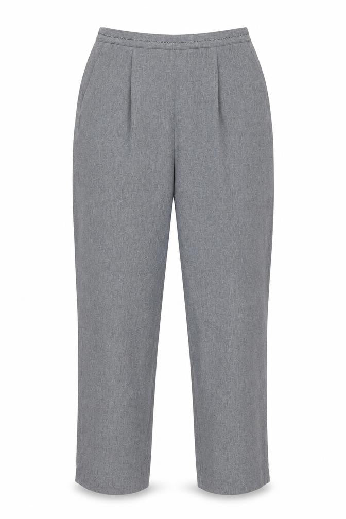 Womens UK Size 14 BM Collection Regular Fit Casual Workwear Grey Trousers