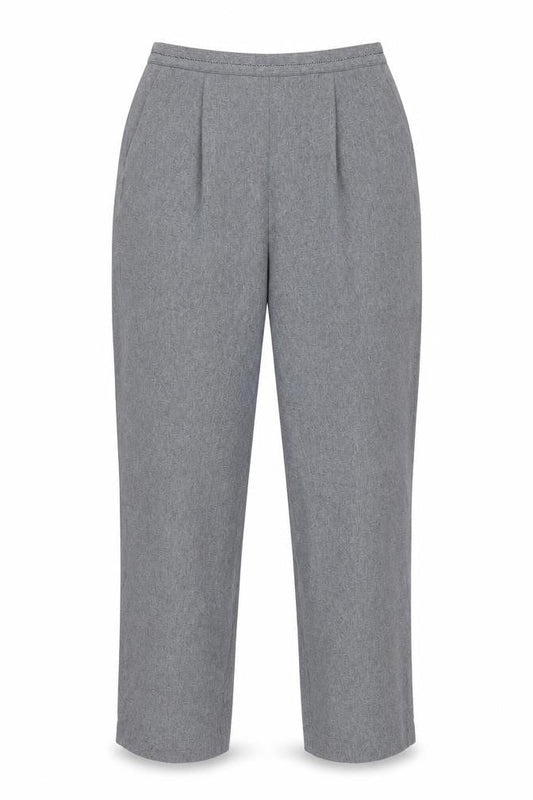 Womens UK Size 14 BM Collection Regular Fit Casual Workwear Grey Trousers