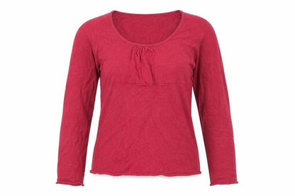 White Stuff Women Red Long Sleeve Scoop Neck Pullover Jumper Size 12