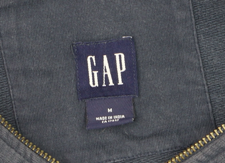 GAP Men's Blue Full Zip Cotton Hoodie Jacket Size M