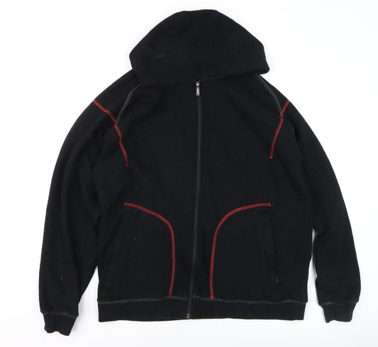 Würth Men’s Black XL Full Zip Hooded Fleece Work Jacket