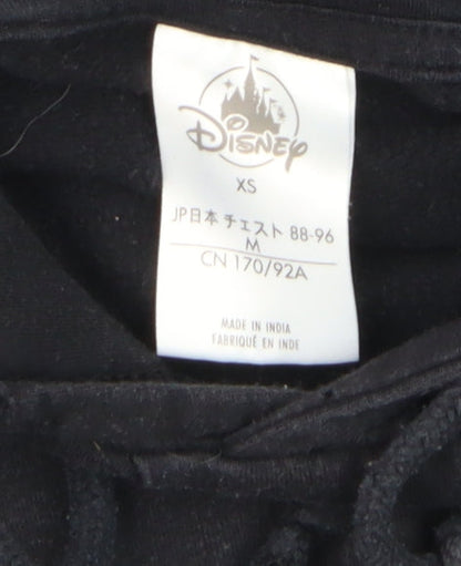 Mens UK Size XS Disney Black Pullover Hoodie