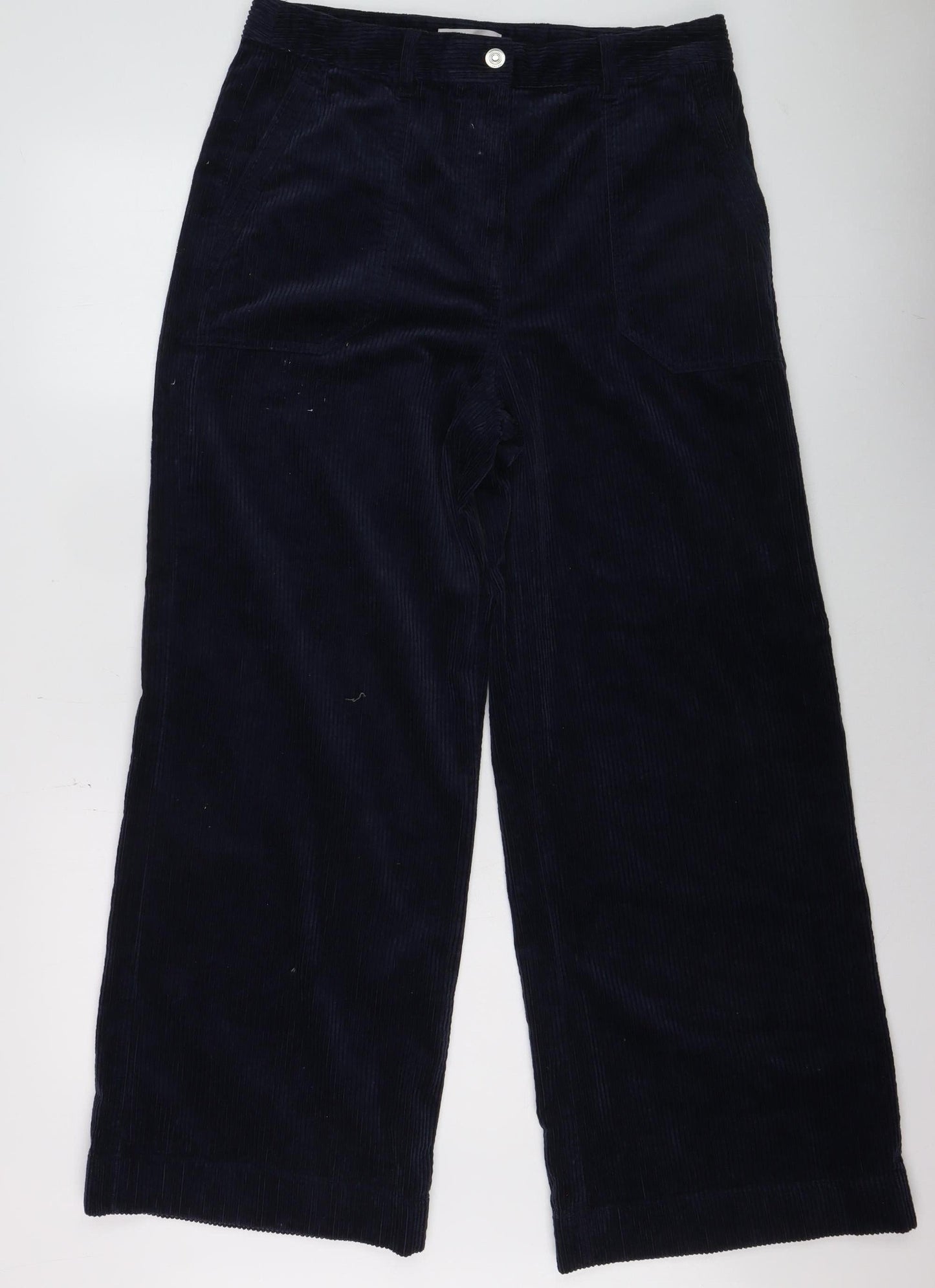 Womens UK Size 14 Marks and Spencer Regular Fit Casual Blue Trousers