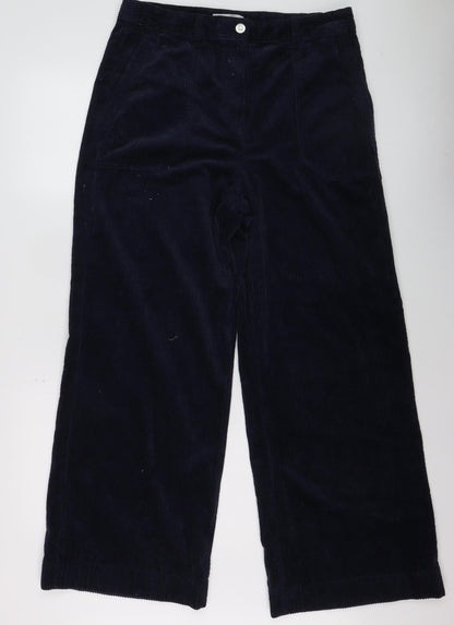 Womens UK Size 14 Marks and Spencer Regular Fit Casual Blue Trousers