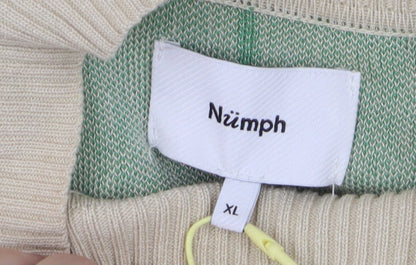 Mens UK Size XL Nümph Beige Pullover Jumper