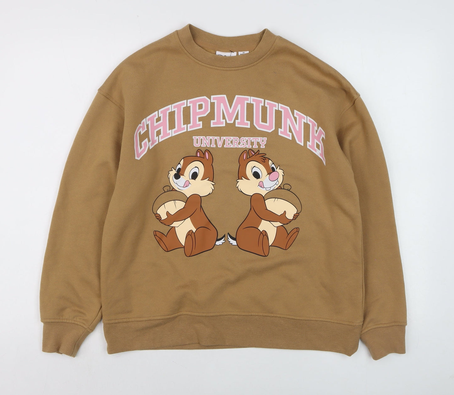 Womens UK Size XS Disney Brown Pullover Sweatshirt