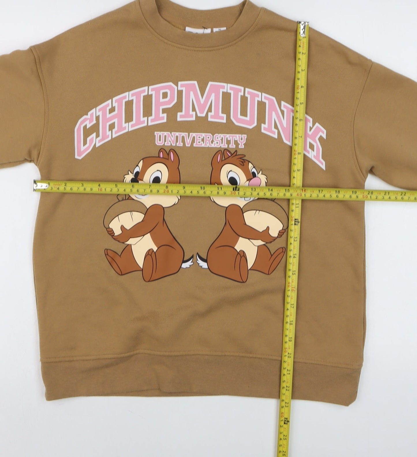 Womens UK Size XS Disney Brown Pullover Sweatshirt
