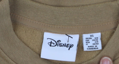Womens UK Size XS Disney Brown Pullover Sweatshirt