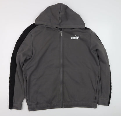 Mens UK Size XL PUMA Grey Gym & Training Running & Jogging Walking Jacket