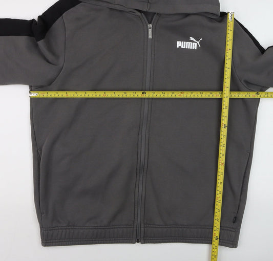 Mens UK Size XL PUMA Grey Gym & Training Running & Jogging Walking Jacket