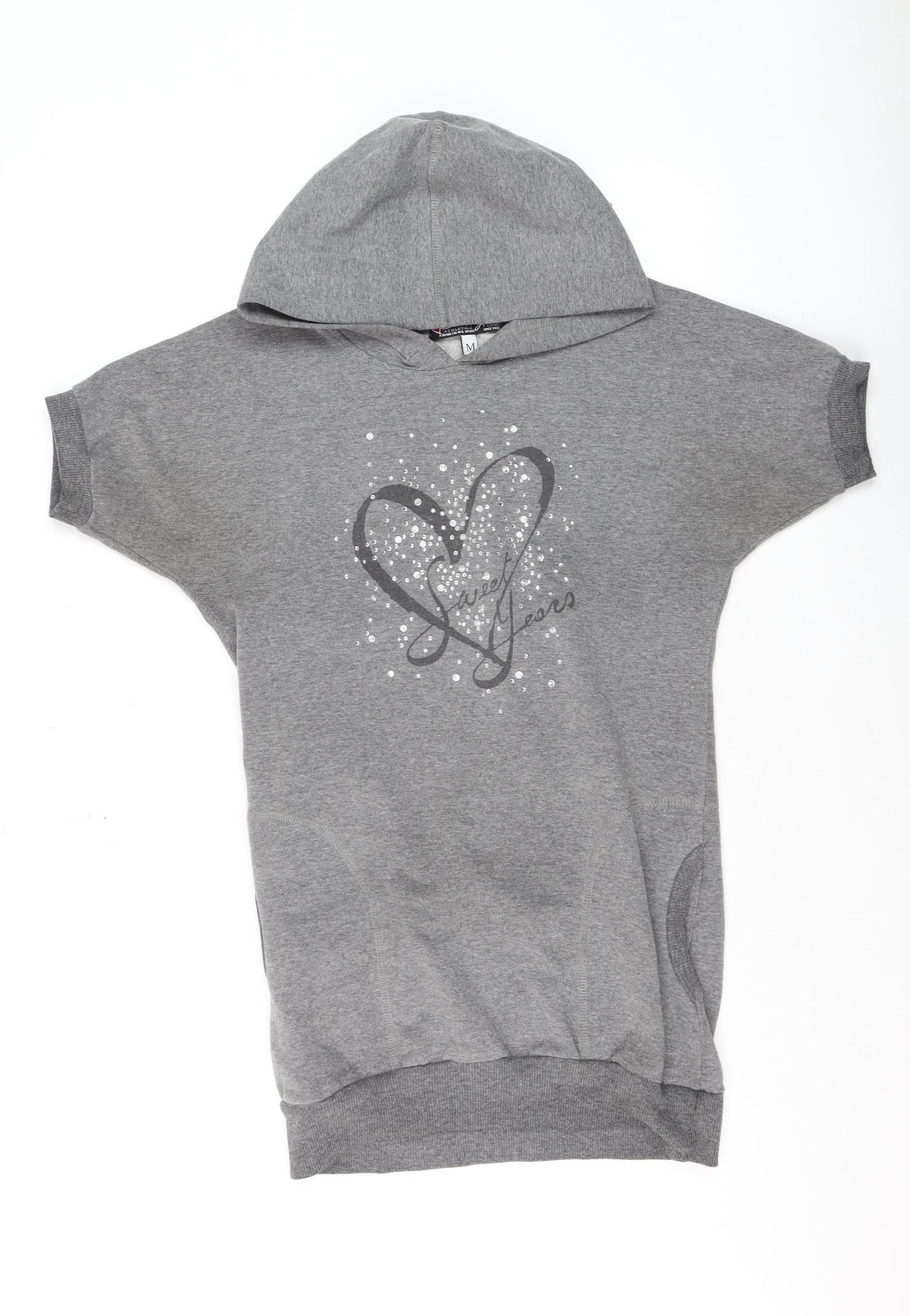 Womens UK Size M Sweet Years Grey Pullover Hoodie
