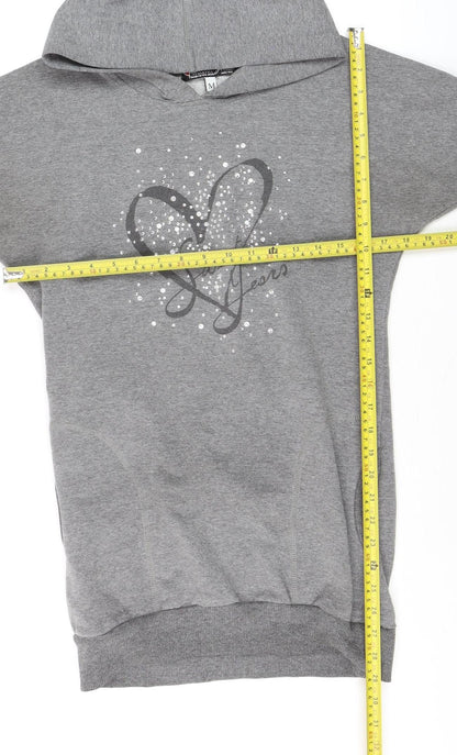 Womens UK Size M Sweet Years Grey Pullover Hoodie