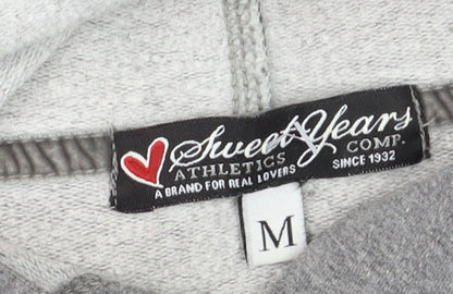Womens UK Size M Sweet Years Grey Pullover Hoodie