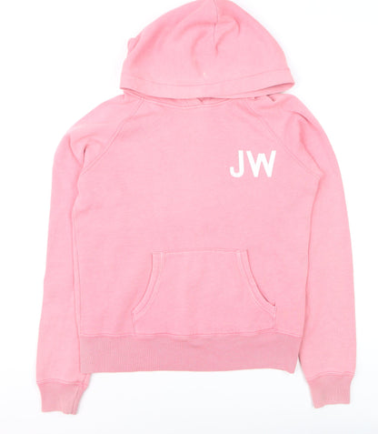 Womens UK Size 12 Jack Wills Pink Pullover Hoodie