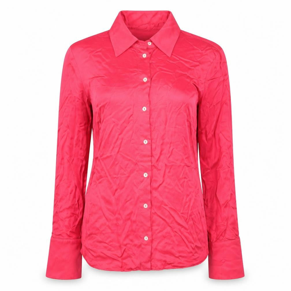Womens UK Size 10 MNG Pink Classic Button-Up