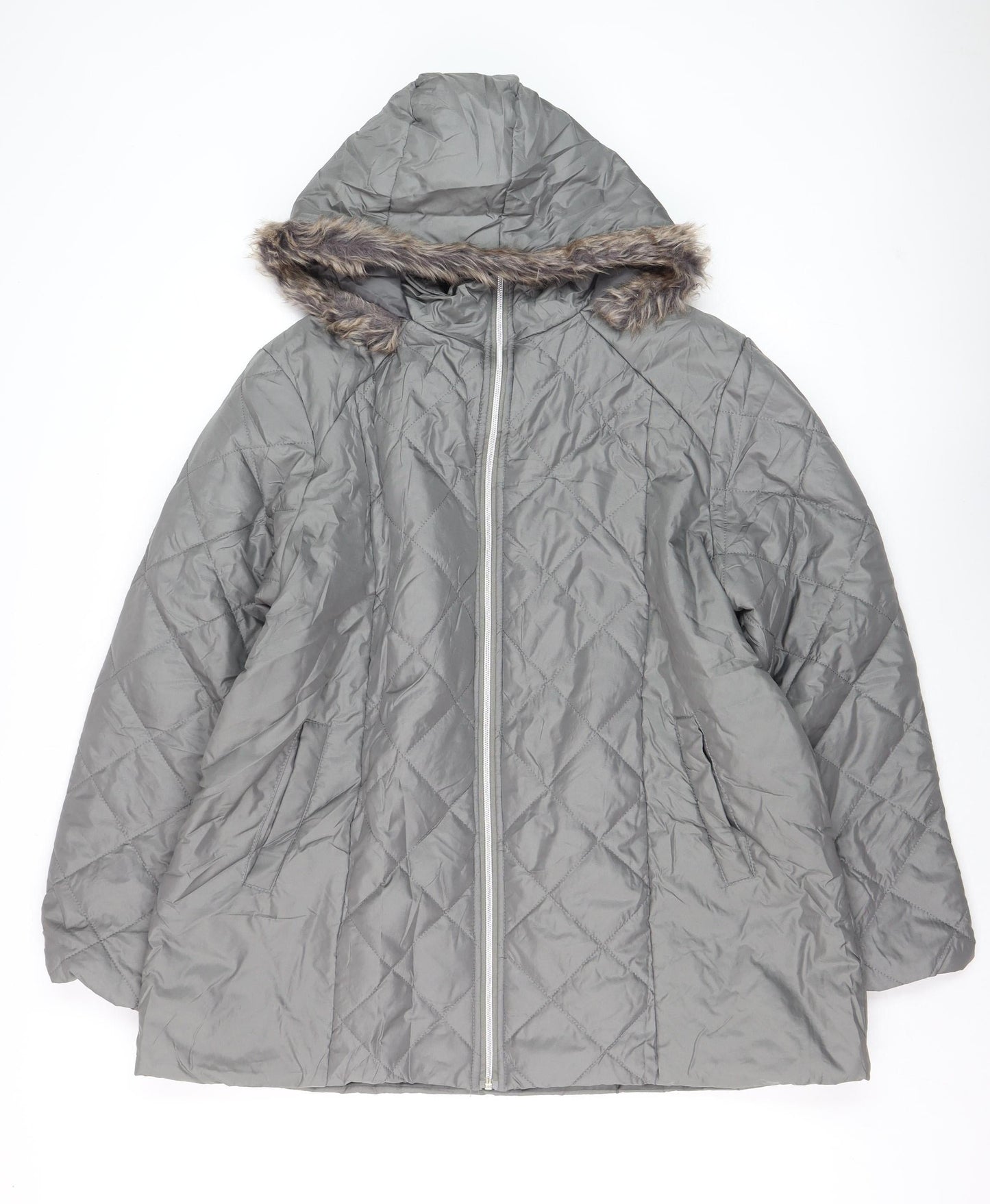 Mens UK Size L ANNE DE LANCAY Grey Puffer Jacket