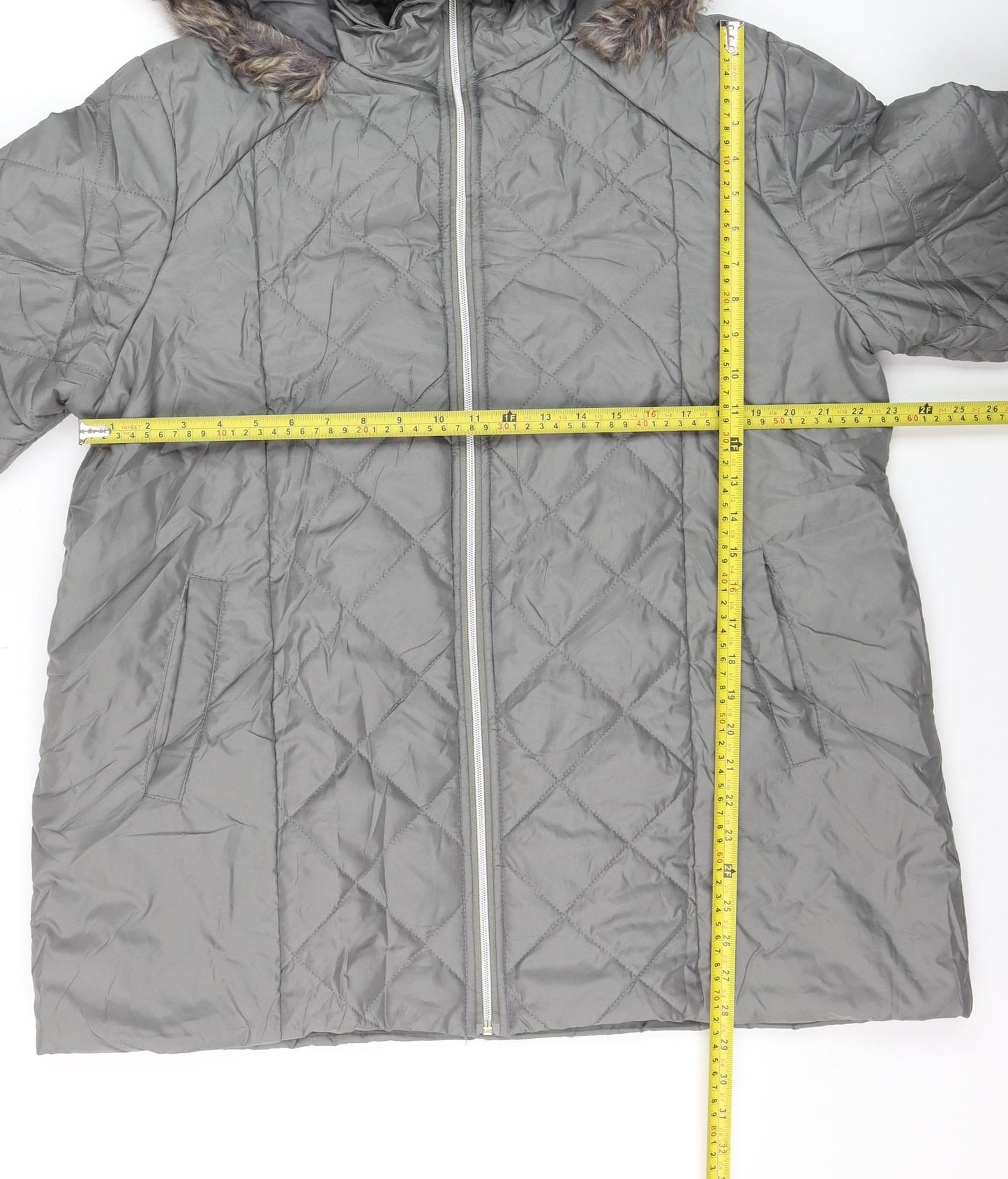 Mens UK Size L ANNE DE LANCAY Grey Puffer Jacket