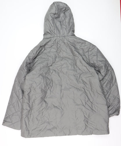 Mens UK Size L ANNE DE LANCAY Grey Puffer Jacket