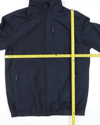 Mens UK Size M JACK & JONES Blue Windbreaker Coat