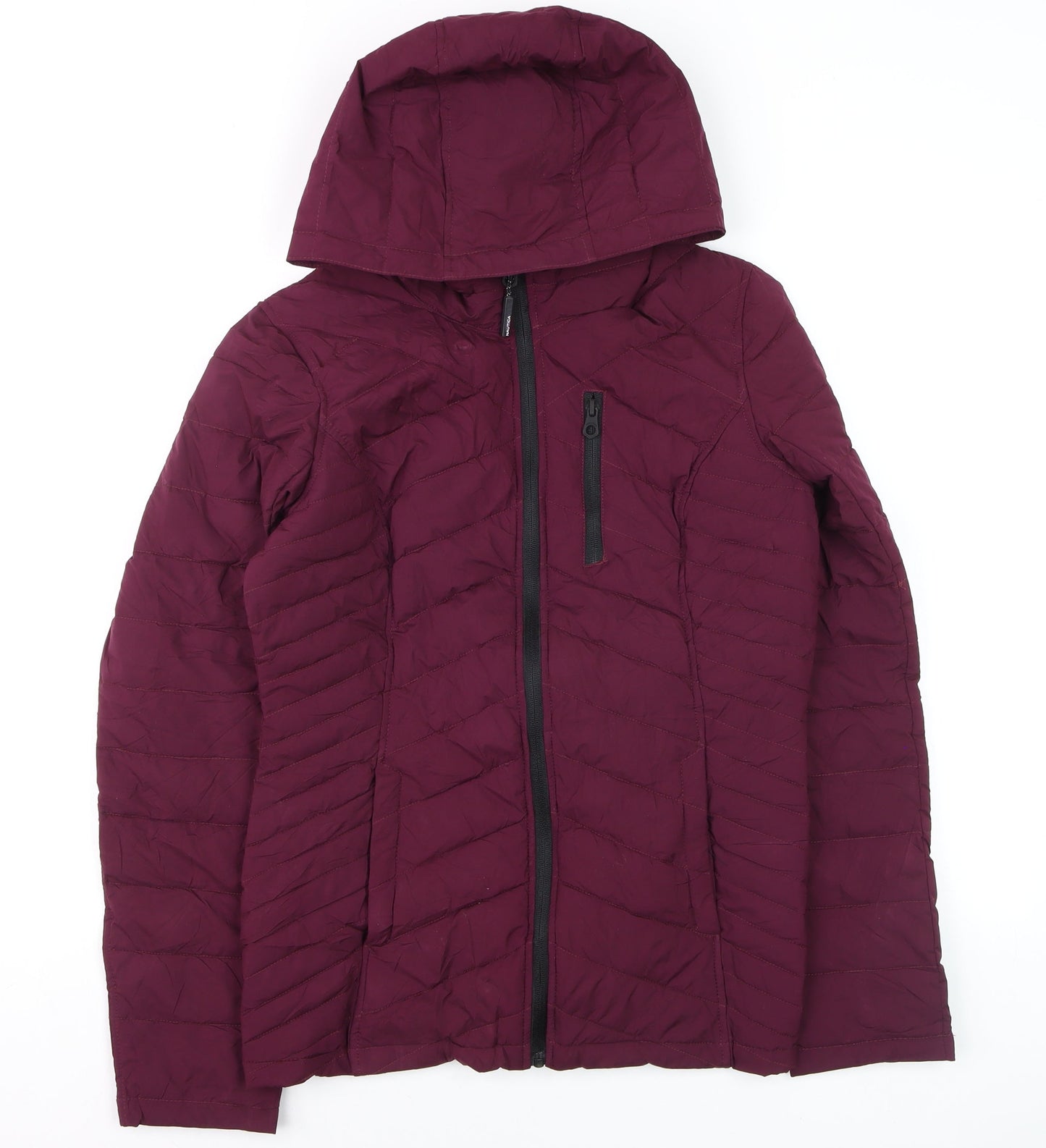 Womens UK Size 10 Nautica Purple Puffer Jacket