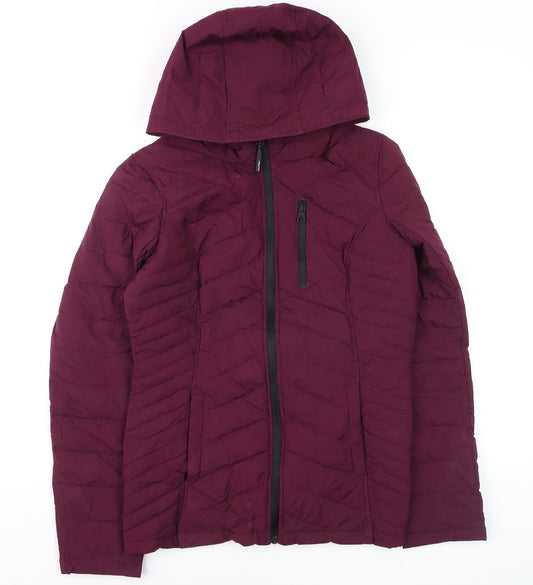 Womens UK Size 10 Nautica Purple Puffer Jacket