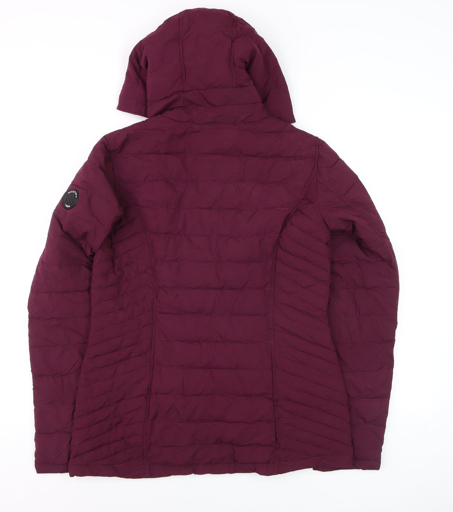 Womens UK Size 10 Nautica Purple Puffer Jacket