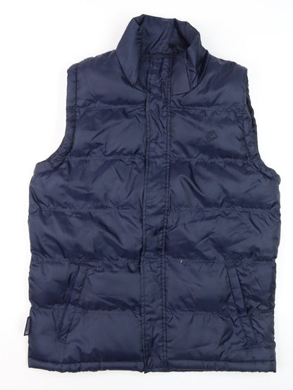Mens UK Size M Mountain Essentials Blue Puffer Jacket