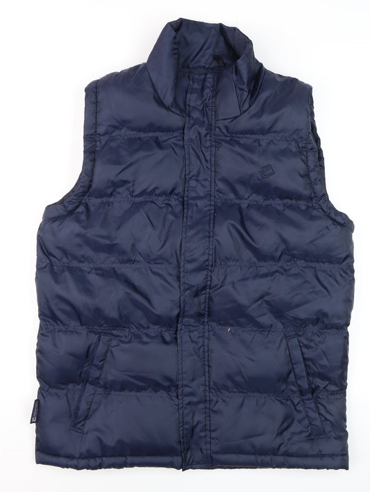 Mens UK Size M Mountain Essentials Blue Puffer Jacket