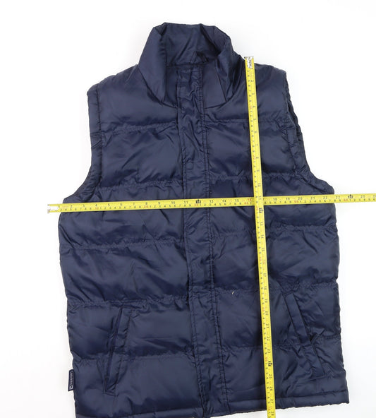 Mens UK Size M Mountain Essentials Blue Puffer Jacket