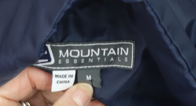 Mens UK Size M Mountain Essentials Blue Puffer Jacket