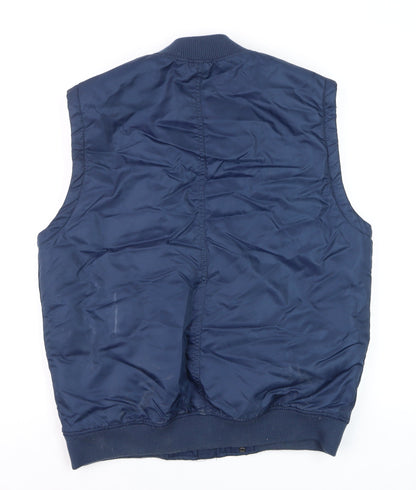 Mens UK Size M Zara Blue Bomber Jacket