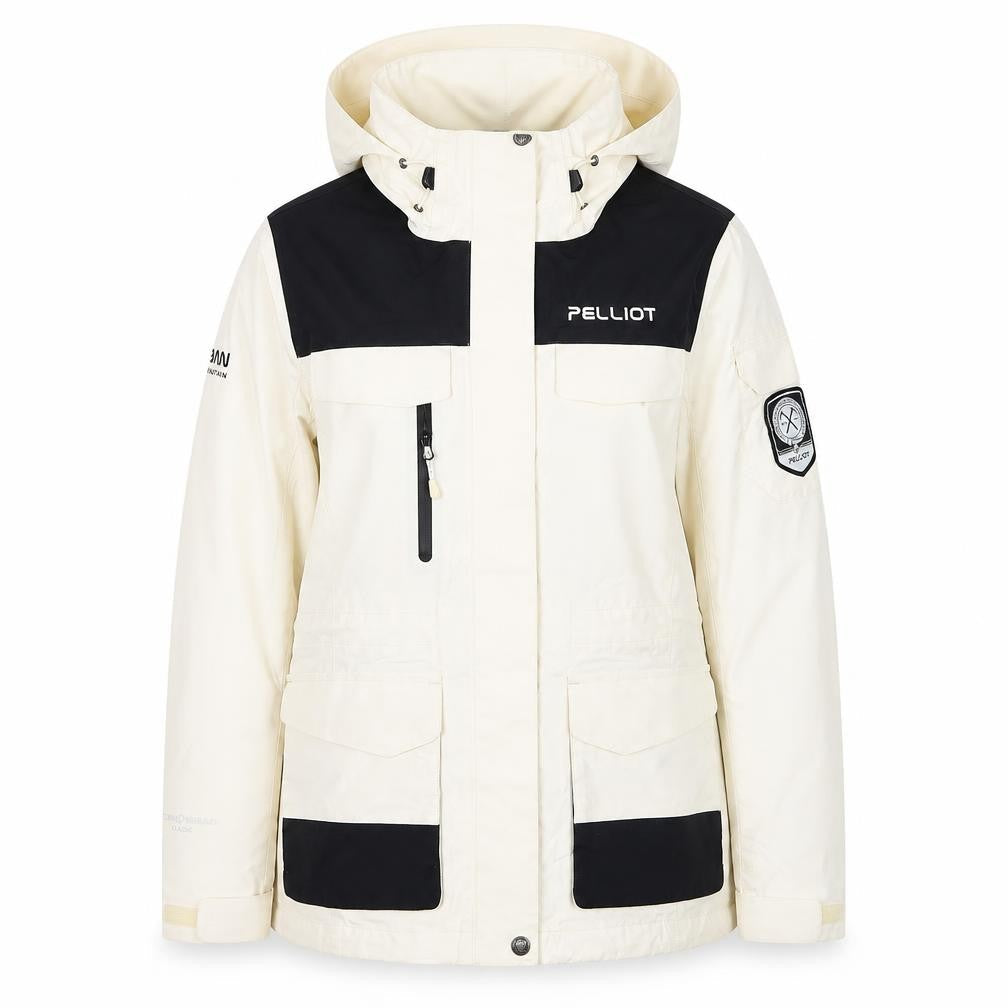 Pelliot Womens Ivory Ski Jacket S Waterproof Windproof Hooded