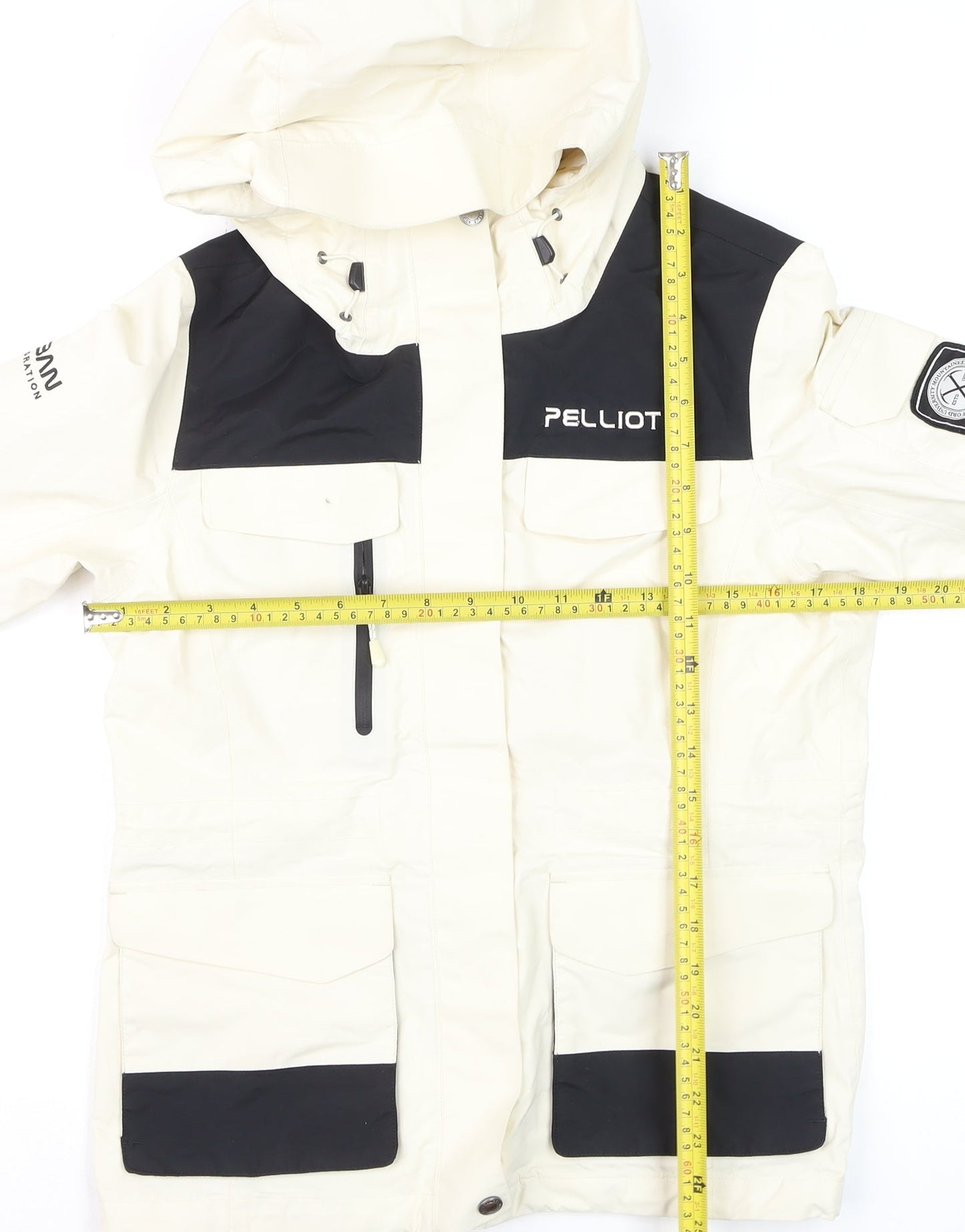 Pelliot Womens Ivory Ski Jacket S Waterproof Windproof Hooded