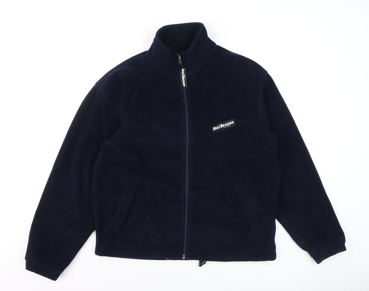 Mens UK Size M Anzi Besson Blue Basic Jacket