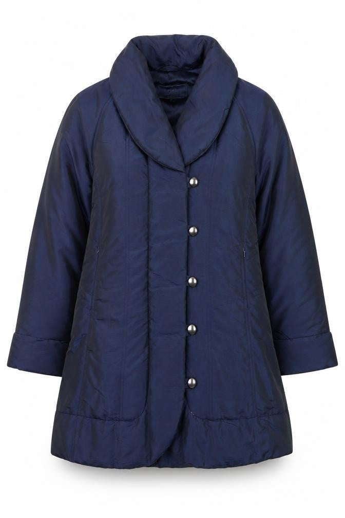 Marks & Spencer Per Una Women's Blue Long Overcoat Size M